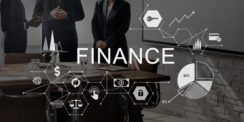 finance money debt credit balance concept